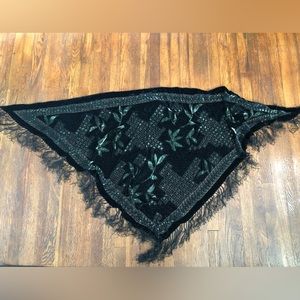 Vintage Velvet Shawl